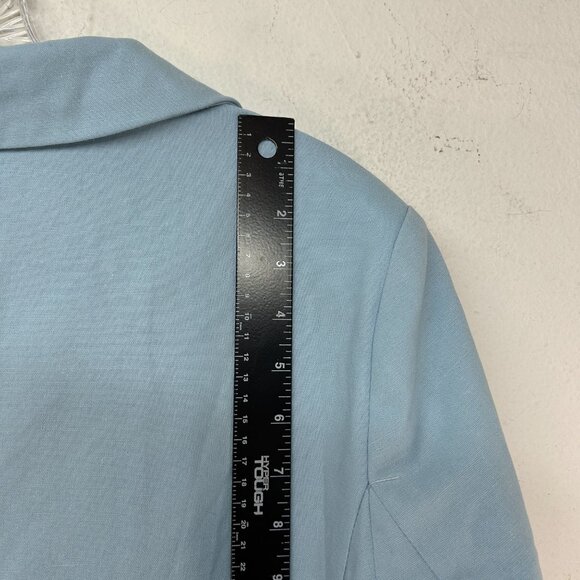 Anna Kay ladies blazer large blue suit jacket double breasted capsule minimalist - Picture 9 of 12